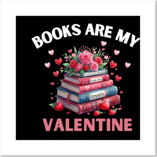 Funny Books Are My Valentine Library Book Reading Lovers Posters and Art